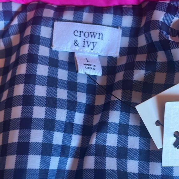 Crown & Ivy Quilted Vest - Size Large - Picture 6 of 8